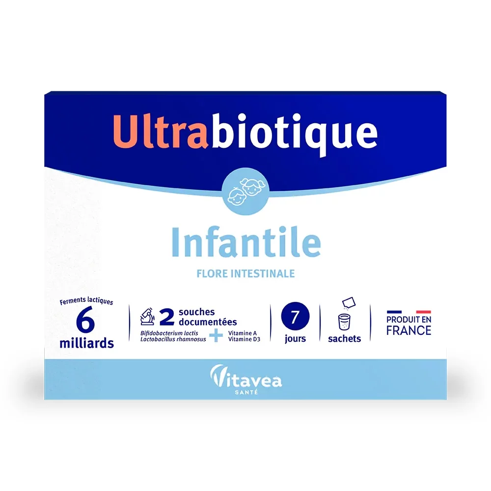 VITAVEA ULTRABIOTIQUE INFANTILE FLORE INTESTINALE 7 SACHETS