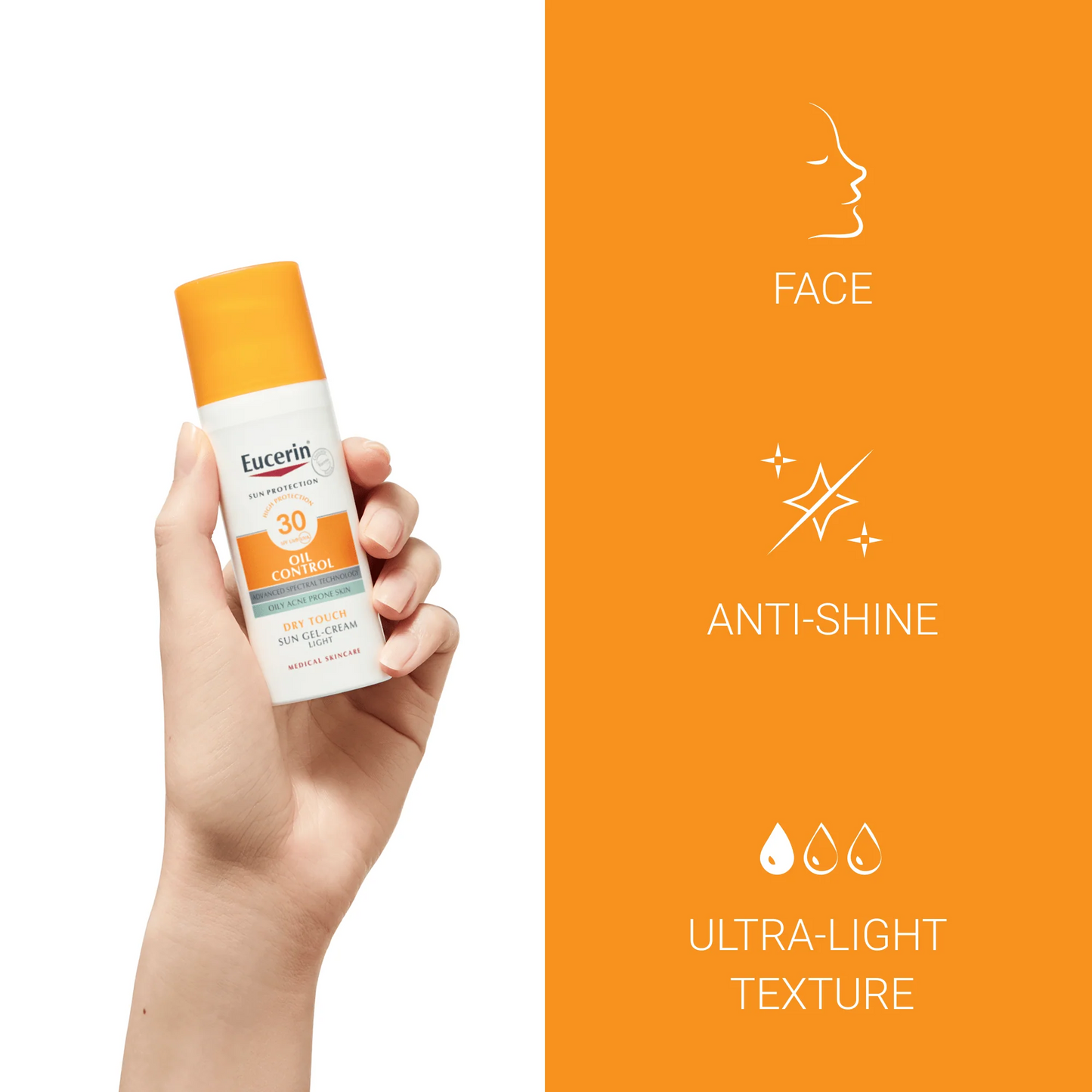 Eucerin Sun Protection Oil Control Gel Cream SPF50+ Dry Touch