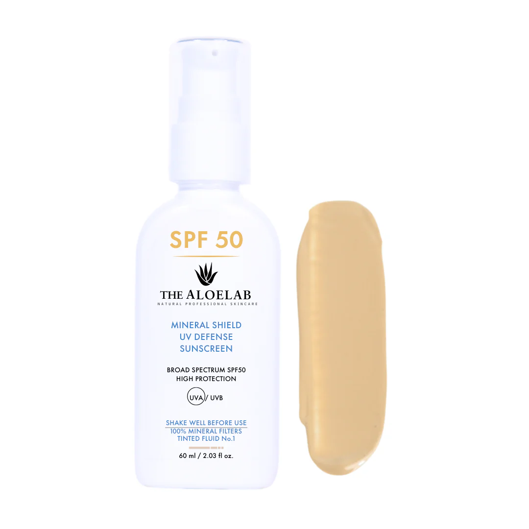 The Aloelab SPF 50 Mineral Shield UV Defense Sunscreen - Tint No.1