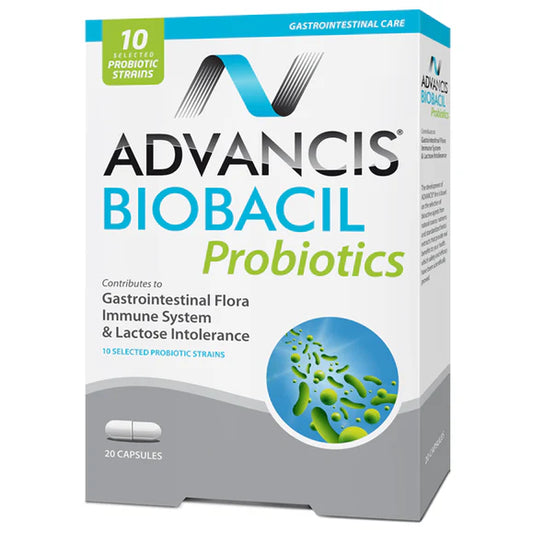 BIOBACIL - PROBIOTIC TABLETS 20 CAPSULES