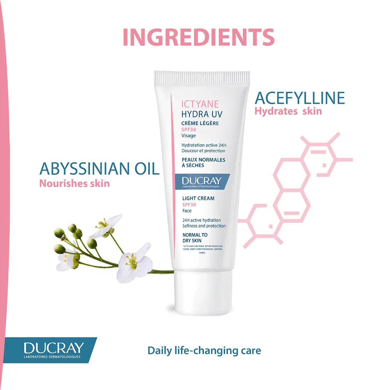 Ducray IIctyane Hydra UV Light Face Cream SPF30
