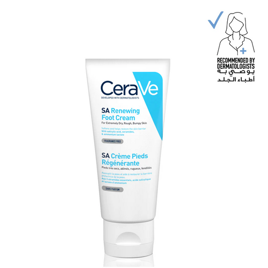 Cerave Renewing Foot Cream for Dry, Rough, and Cracked feet with Hyaluronic Acid