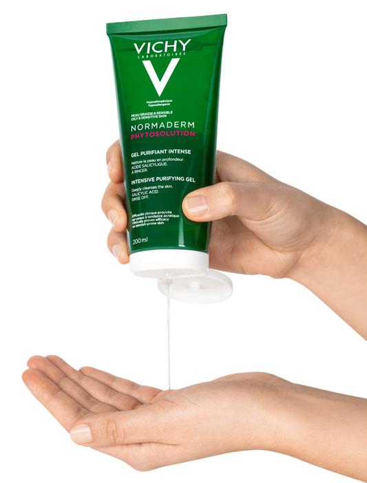 Vichy Normaderm Phytosolution Face Cleanser Gel for Oily/Acne Skin with Salicylic Acid