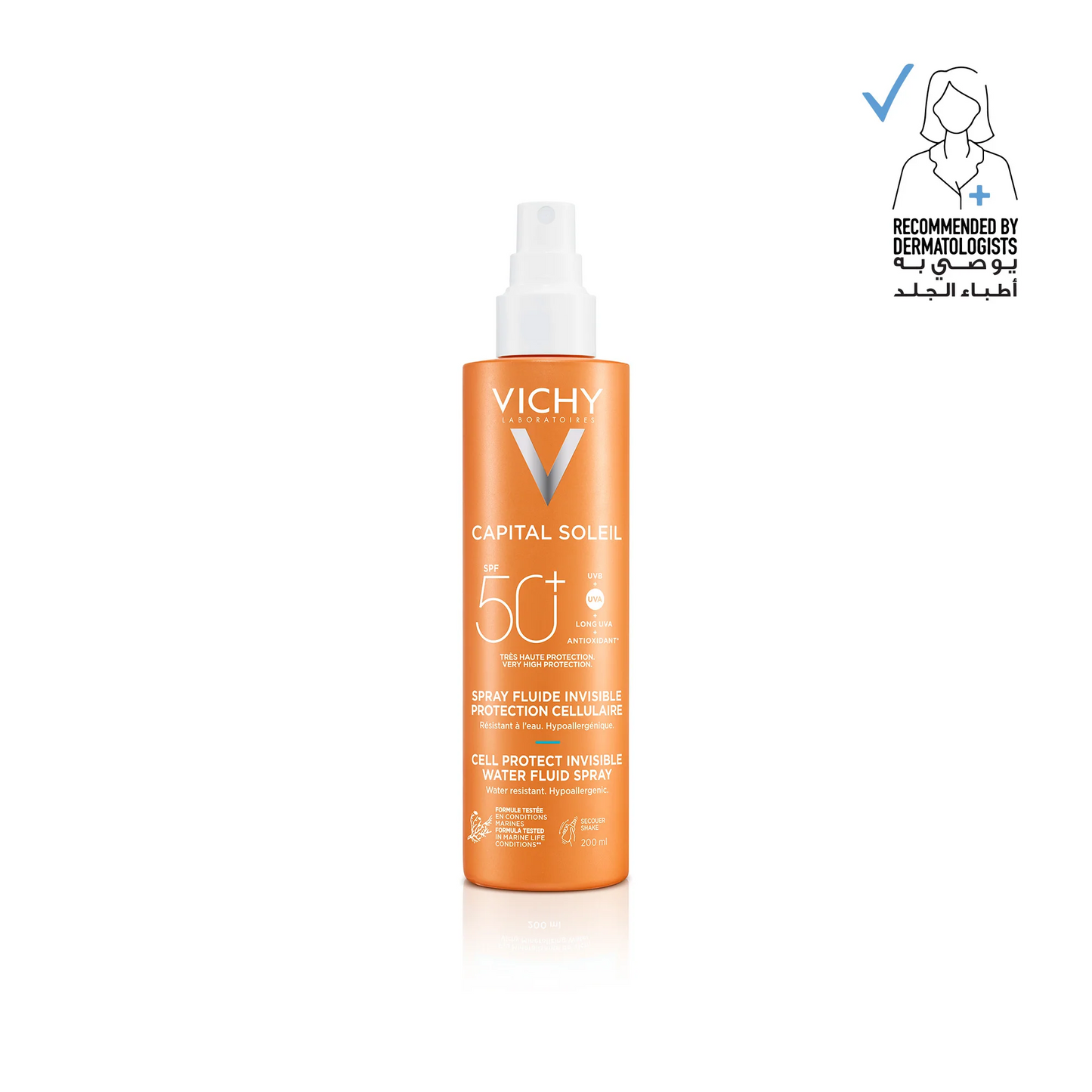 Vichy capital soleil spray invisible 50+ 200 ml