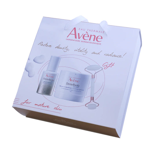 ANTI-AGING KIT : AVENE DERMABSOLU SERUM 30ML+ NIGHT 40ML + FREE ROLLER