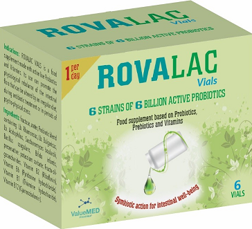 Rovalac capsules and vitamins