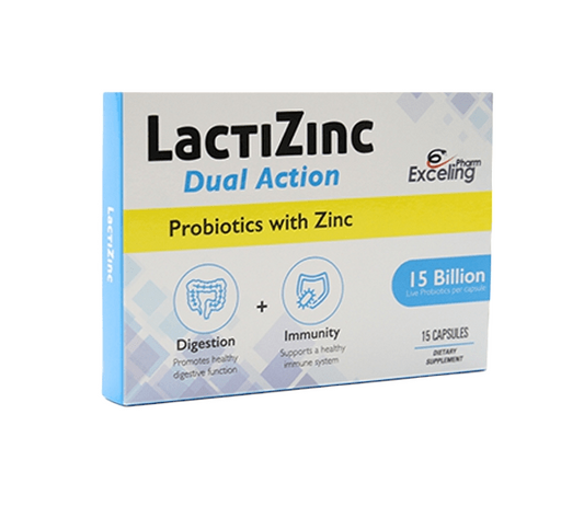 Lactizinc Dual Action 15 Capsules